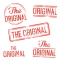 The Original Vector Stamp Set Royalty Free Stock Photo