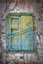 Original vintage abstract background from adobe wall with window Royalty Free Stock Photo