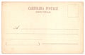 Original Vintage Back Side POSTCARD with space for Correspondence and Address Royalty Free Stock Photo