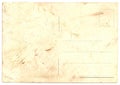 Original Vintage Back Side POSTCARD with space for Correspondence and Address Royalty Free Stock Photo