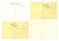 Original Vintage Back Side POSTCARDS with space for Correspondence and Address Royalty Free Stock Photo