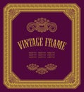 Original vintage frame Royalty Free Stock Photo