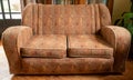 Original vintage upholstered deco 1930s sofa.