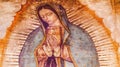 Original Virgin Mary Guadalupe Painting New Basilica Shrine Mexico City Mexico Royalty Free Stock Photo