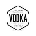 Original Vodka spirit sign vintage stamp