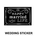 Original wedding stickers Royalty Free Stock Photo