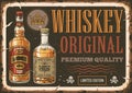 Original whiskey colorful vintage sticker