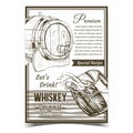 Original Whiskey Special Recipe Banner Vector