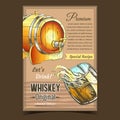 Original Whiskey Special Recipe Banner Vector