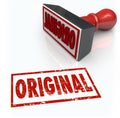 Original Word Stamp First Innovation Creative Originality Unique Royalty Free Stock Photo