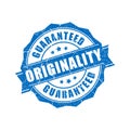 Originality guaranteed vector stamp