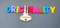 Originality holds the key Royalty Free Stock Photo