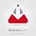 Originally created colorful business icon