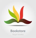 Originally created bookstore business icon