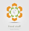 Originally created food stuff vector business icon