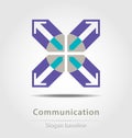 Originally created communication business icon