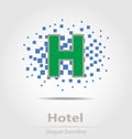 Originally created hotel vector business icon