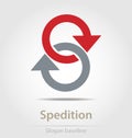 Originally created spedition vector business icon
