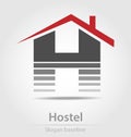 Originally designed hostel vector business icon