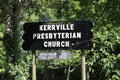 Kerrville Presbyterian Church Sign, Millington, Tennessee Royalty Free Stock Photo