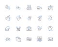 Origination line icons collection. Beginning, Inception, Initiation, Formation, Creation, Genesis, Start vector and
