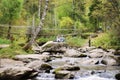 The origins of the Belokurikha River in the Altai Mountains Royalty Free Stock Photo