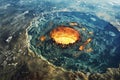 The Origins of Life: Exploring Earth's Beginnings created with Generative AI technology