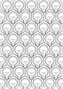 Origional abstract seamless pattern black on white vector background Royalty Free Stock Photo
