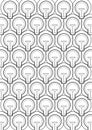 Origional abstract seamless pattern black on white vector background Royalty Free Stock Photo