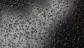 Origional Water Drops Black Surface Royalty Free Stock Photo