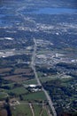Orillia Ontario, aerial Royalty Free Stock Photo