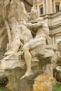 Orinoco River statue in Piazza Navona, Rome. Piazza Navona, Rome Royalty Free Stock Photo