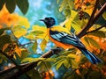 Oriole bird Made With Generative AI illustration