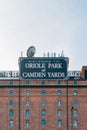 Oriole Park at Camden Yards baseball stadium in Baltimore, Maryland