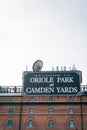 Oriole Park at Camden Yards baseball stadium in Baltimore, Maryland