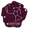 Orion constelation design Royalty Free Stock Photo
