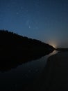 Orion constellation stars reflection observing