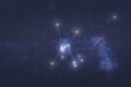 Orion constellation in outer space Royalty Free Stock Photo
