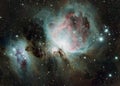 The Orion Nebula also known as Messier 42, M42, or NGC 1976 Royalty Free Stock Photo