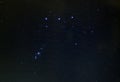 Orion constellation stars in night sky Royalty Free Stock Photo