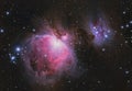 The Orion Nebula and the Running Man Nebula