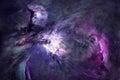 The Orion Nebula  Supernova Core pulsar neutron star Royalty Free Stock Photo