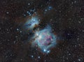 Orion and Running Man nebulae Royalty Free Stock Photo