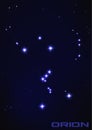 Orion star constellation Royalty Free Stock Photo