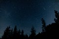 Orionids Meteor Shower Landscape Royalty Free Stock Photo