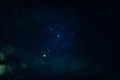 Orions belt star constellation . Wallpaper material.