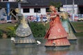 Orisha sculptures on the itororo dike