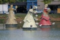 Orisha sculptures on the itororo dike