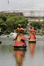 Orisha sculptures on the itororo dike