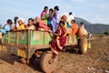 Orissa's tribal people at weekly market. Royalty Free Stock Photo